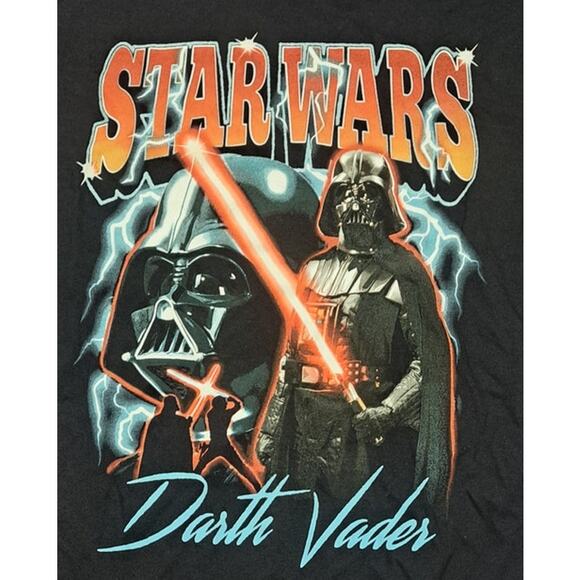 Star Wars Three Vader Moon Darth Vader Mens Graphic Crew Neck T-Shirt Size Small - Picture 5 of 6